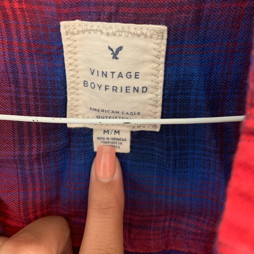 Plaid button up - Picture 2 of 3